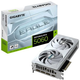 Gigabyte GeForce RTX 5060 Eagle OC ICE 8GB GDDR7 - Tarjeta Gráfica con Arquitectura NVIDIA Blackwell, DLSS 4, Sistema WINDFORCE